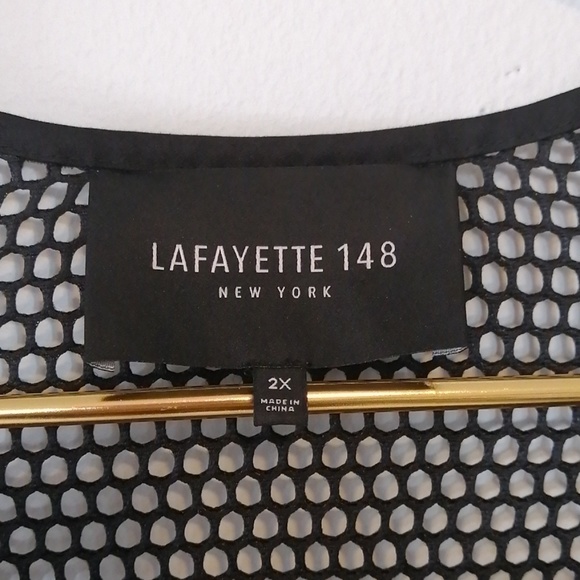 Lafayette Ursula Honeycomb Mesh Cardigan Topper - Picture 4 of 8